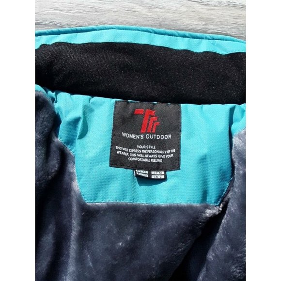 Trr Womens Outdoor Jacket (no hood) size XS, Teal - Picture 6 of 7